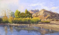 Tahir Bilal Ummi, 18 x 30 Inch, Oil on Canvas, Landscape Painting, AC-TBL-010